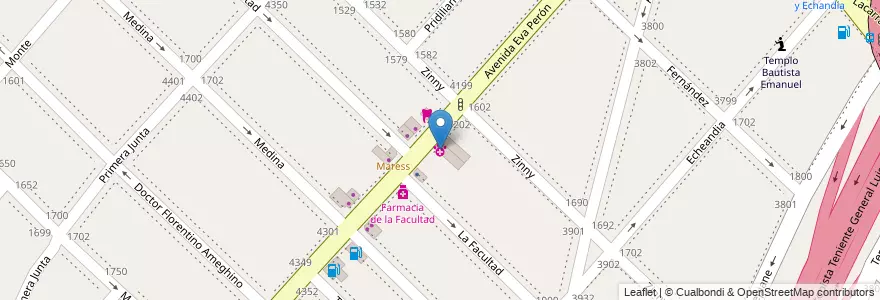 Mapa de ubicacion de Veterinaria Amancay, Parque Avellaneda en アルゼンチン, Ciudad Autónoma De Buenos Aires, Comuna 9, ブエノスアイレス.