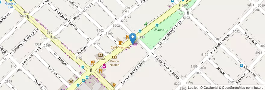Mapa de ubicacion de Veterinaria Biero, Villa Devoto en الأرجنتين, بوينس آيرس, Comuna 10.