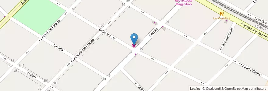 Mapa de ubicacion de Veterinaría Cerrito en Arjantin, Buenos Aires, Partido De Quilmes, Bernal.