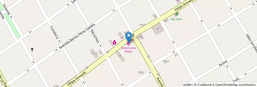 Mapa de ubicacion de Veterinaria Daisy en Argentina, Provincia Di Buenos Aires, Partido De Quilmes, Quilmes.