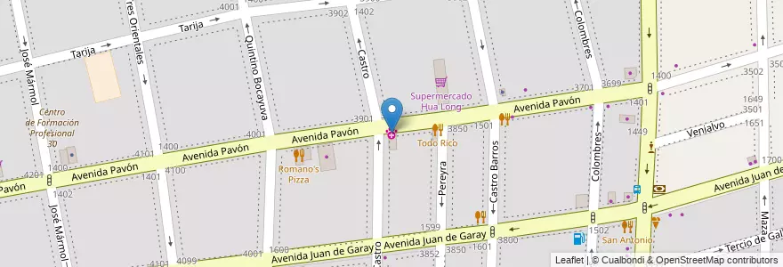 Mapa de ubicacion de Veterinaria Eros, Boedo en Argentine, Ciudad Autónoma De Buenos Aires, Comuna 5, Buenos Aires.