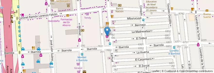 Mapa de ubicacion de Veterinaria, Liniers en Argentinien, Ciudad Autónoma De Buenos Aires, Comuna 9, Buenos Aires.