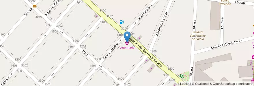 Mapa de ubicacion de Veterinaria, Nueva Pompeya en آرژانتین, Ciudad Autónoma De Buenos Aires, Comuna 4, Buenos Aires.