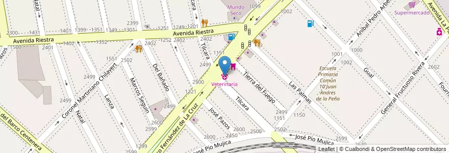 Mapa de ubicacion de Veterinaria, Nueva Pompeya en Argentina, Ciudad Autónoma De Buenos Aires, Comuna 4, Buenos Aires.