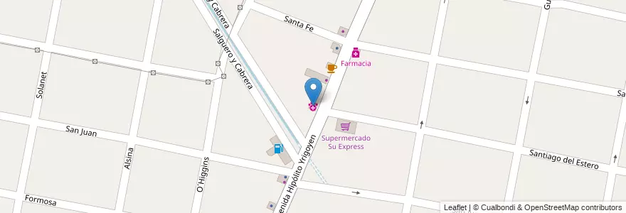 Mapa de ubicacion de Veterinaria Pet Merlo Norte en アルゼンチン, ブエノスアイレス州, Partido De Merlo, Merlo.