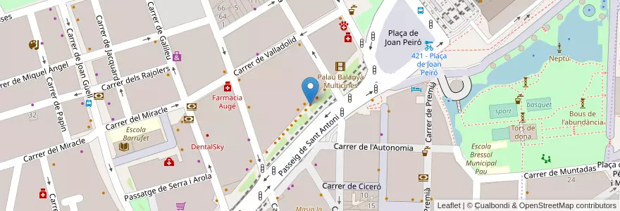 Mapa de ubicacion de Via Fora! en 스페인, Catalunya, Barcelona, Barcelonès, 바르셀로나.