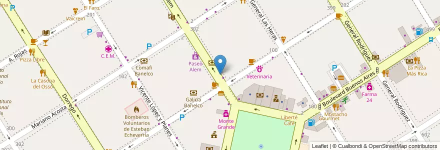Mapa de ubicacion de Via Giardino en Argentine, Province De Buenos Aires, Partido De Esteban Echeverría, Monte Grande.