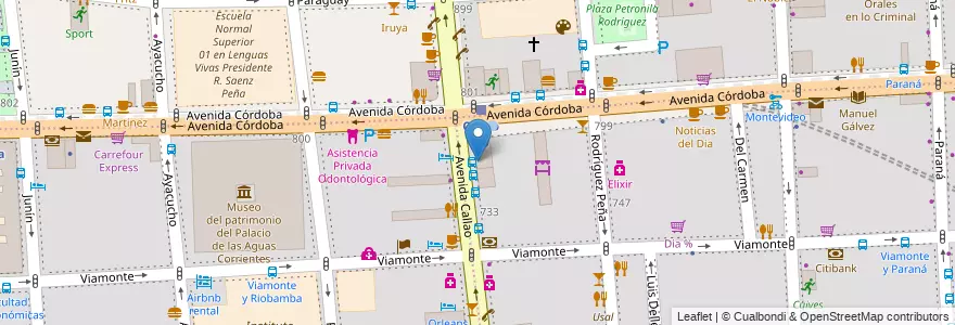 Mapa de ubicacion de Vía Maggiore, San Nicolas en Argentine, Ciudad Autónoma De Buenos Aires, Buenos Aires.