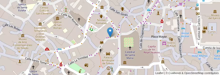 Mapa de ubicacion de Vía Máxima Cafetería en İspanya, Castilla-La Mancha, Toledo, Toledo, Toledo.