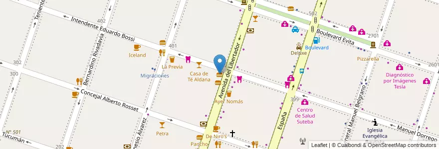 Mapa de ubicacion de Via Nostra en آرژانتین, استان بوئنوس آیرس, Partido De Moreno, Moreno.