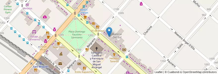 Mapa de ubicacion de Via Trillini en Argentina, Buenos Aires, Partido De San Miguel, San Miguel.