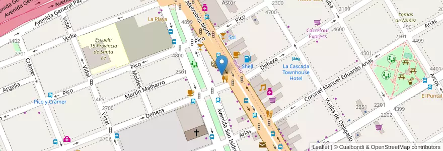 Mapa de ubicacion de Via Varese, Saavedra en Argentinië, Ciudad Autónoma De Buenos Aires, Buenos Aires, Comuna 13.