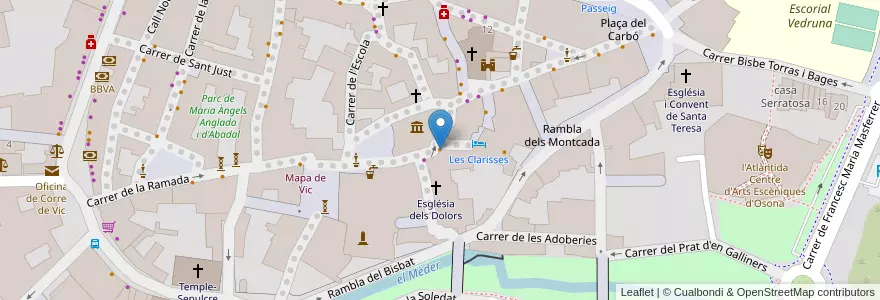 Mapa de ubicacion de VicFood en Espanha, Catalunha, Barcelona, Osona, Vic.