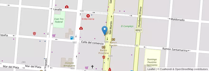 Mapa de ubicacion de Victoria Cream en Arjantin, Buenos Aires, Partido De Puan, Puan.