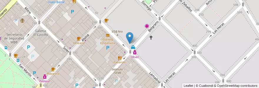 Mapa de ubicacion de Victoria Cream en Arjantin, Buenos Aires, Partido De Bahía Blanca, Bahía Blanca.