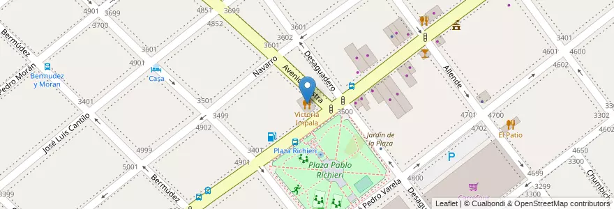 Mapa de ubicacion de Victoria Impala, Villa Devoto en Аргентина, Буэнос-Айрес, Буэнос-Айрес, Comuna 11.