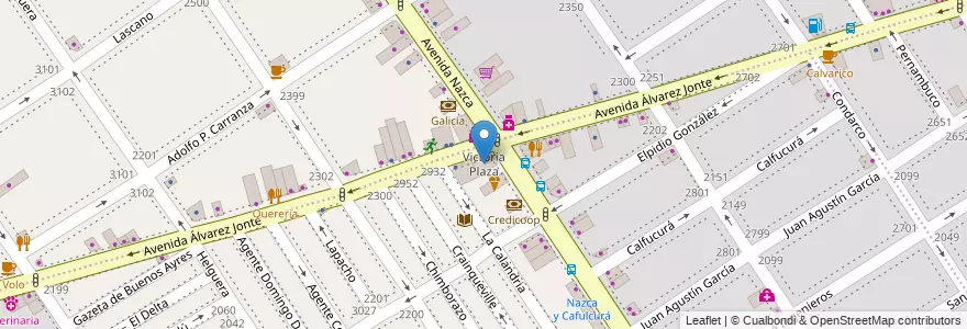 Mapa de ubicacion de Victoria Plaza, Villa Santa Rita en アルゼンチン, Ciudad Autónoma De Buenos Aires, ブエノスアイレス, Comuna 11.