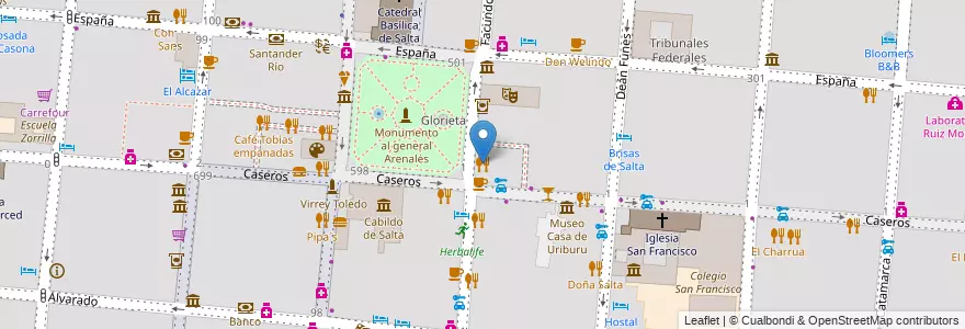 Mapa de ubicacion de Victoria Plaza en Аргентина, Сальта, Capital, Municipio De Salta, Salta.