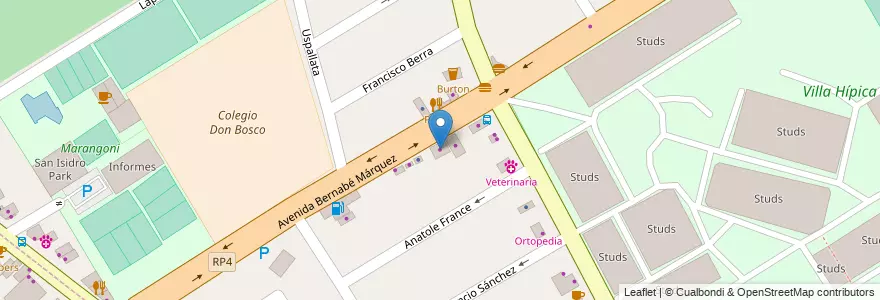 Mapa de ubicacion de Vidrieria Winglass en Arjantin, Buenos Aires, Partido De San Isidro, San Isidro.