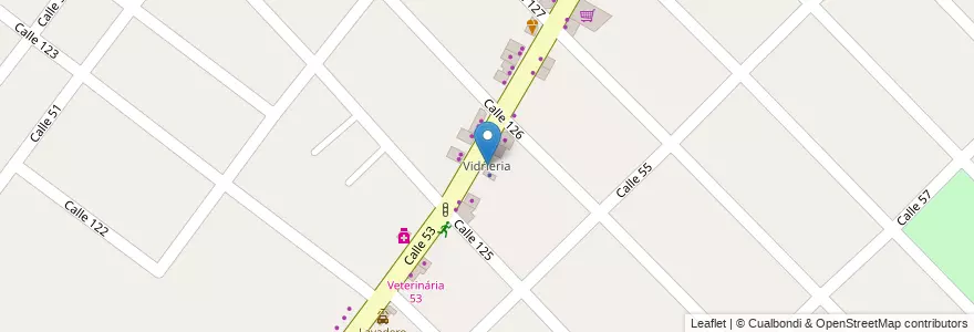 Mapa de ubicacion de Vidrieria en Arjantin, Buenos Aires, Partido De Berazategui, Hudson.