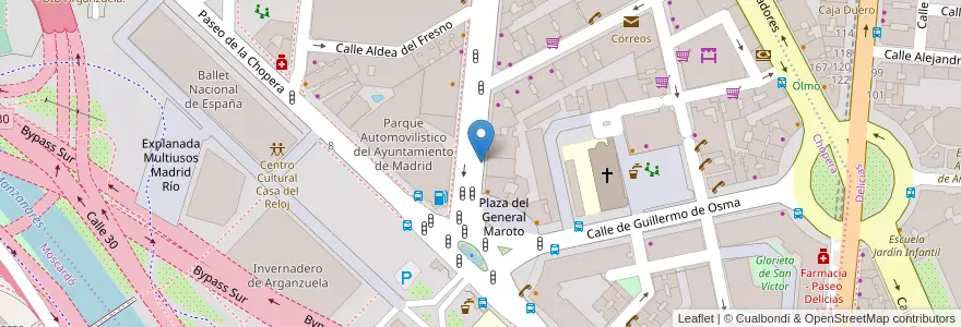 Mapa de ubicacion de vidrio en Spanien, Autonome Gemeinschaft Madrid, Autonome Gemeinschaft Madrid, Área Metropolitana De Madrid Y Corredor Del Henares, Madrid.