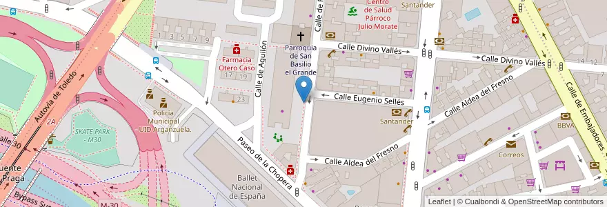Mapa de ubicacion de vidrio en إسبانيا, منطقة مدريد, منطقة مدريد, Área Metropolitana De Madrid Y Corredor Del Henares, مدريد.