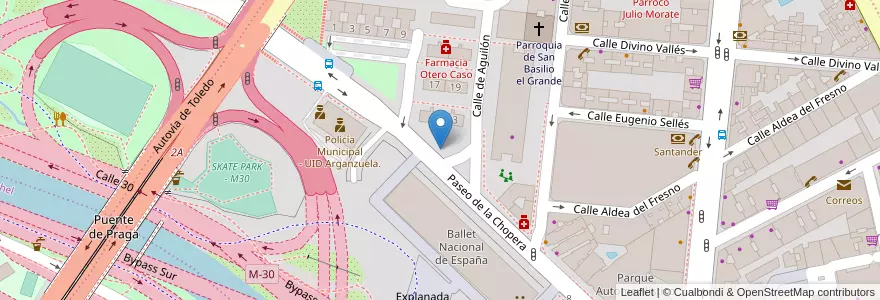 Mapa de ubicacion de vidrio en إسبانيا, منطقة مدريد, منطقة مدريد, Área Metropolitana De Madrid Y Corredor Del Henares, مدريد.