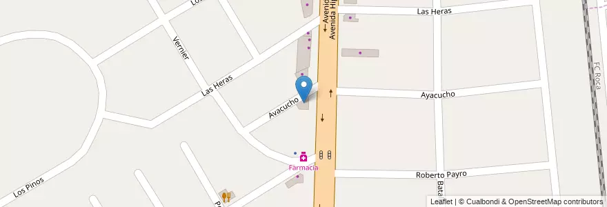 Mapa de ubicacion de Vidrios Los Alamos en Argentinië, Buenos Aires, Partido De Almirante Brown, Glew.