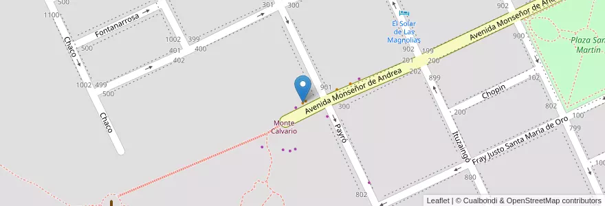 Mapa de ubicacion de Vieja Cantera en Argentine, Province De Buenos Aires, Partido De Tandil, Tandil.