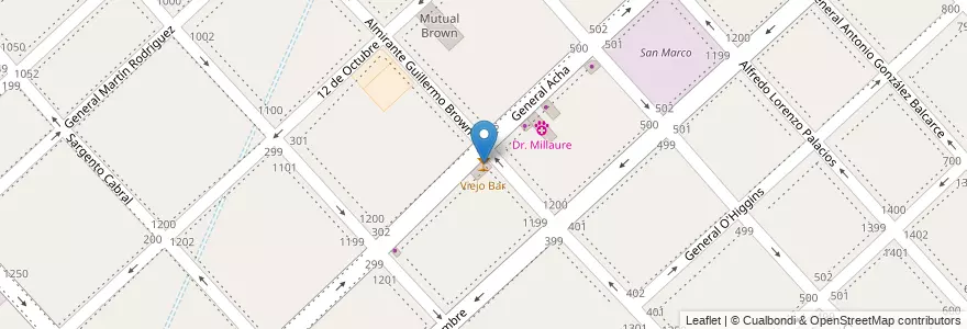 Mapa de ubicacion de Viejo Bar en Arjantin, Buenos Aires, Partido De La Matanza, Ramos Mejía.