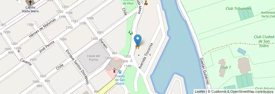 Mapa de ubicacion de Viejo Capitán en Arjantin, Buenos Aires, Partido De San Isidro, San Isidro.