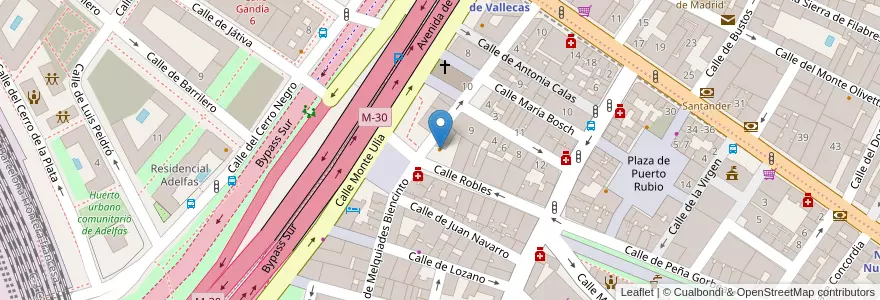 Mapa de ubicacion de Vientos en Spagna, Comunidad De Madrid, Comunidad De Madrid, Área Metropolitana De Madrid Y Corredor Del Henares, Madrid.