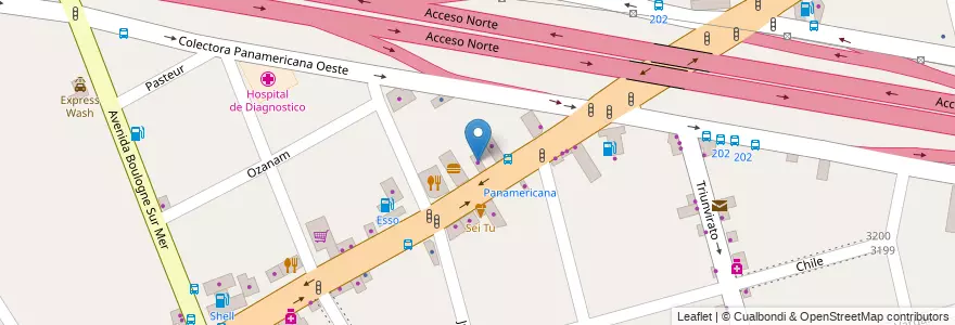 Mapa de ubicacion de Viguetas ARL en Argentinië, Buenos Aires, Partido De Tigre, Don Torcuato.