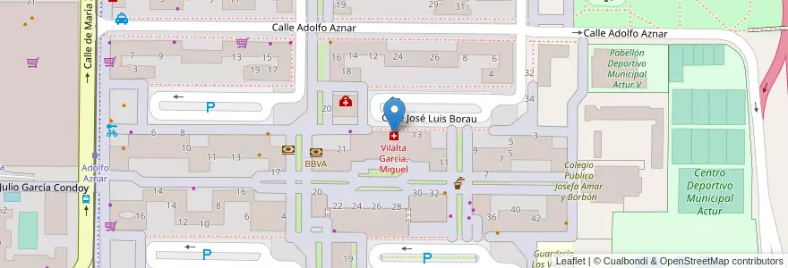 Mapa de ubicacion de Vilalta García, Miguel en Sepanyol, Aragón, Zaragoza, Zaragoza, Zaragoza.