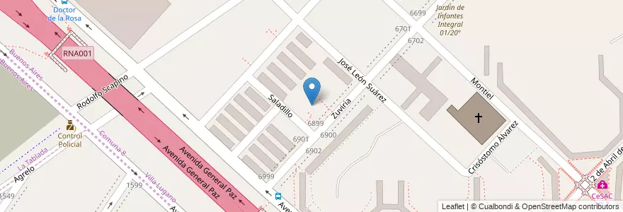 Mapa de ubicacion de Villa 17, Villa Lugano en Arjantin, Ciudad Autónoma De Buenos Aires, Buenos Aires, Comuna 8.