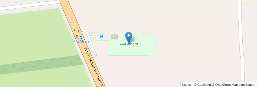 Mapa de ubicacion de Villa Allegra en 阿根廷, Córdoba, Departamento Colón, Municipio De Estación Juárez Celman, Pedanía Río Ceballos.