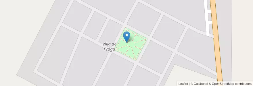 Mapa de ubicacion de Villa de Praga en Аргентина, Сан-Луис, Libertador General San Martín, Comisión Municipal De Villa De Praga.