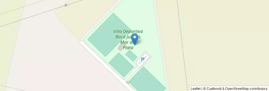 Mapa de ubicacion de Villa Deportiva Boca Juniors Mar del Plata en アルゼンチン, ブエノスアイレス州, Partido De General Pueyrredón.