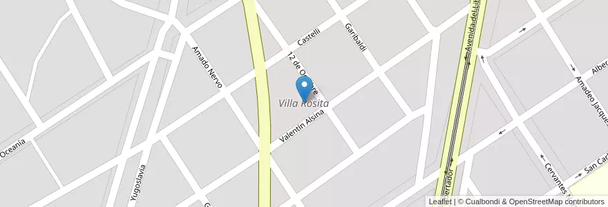 Mapa de ubicacion de Villa Rosita en 阿根廷, Santiago Del Estero, Departamento Banda, La Banda.
