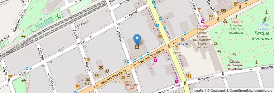 Mapa de ubicacion de Village Caballito, Caballito en 阿根廷, Ciudad Autónoma De Buenos Aires, 布宜诺斯艾利斯, Comuna 6.