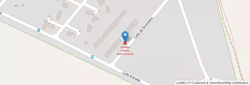 Mapa de ubicacion de Villalba Sevilla, Maria Josefa en 西班牙, Aragón, 萨拉戈萨, Zaragoza, 萨拉戈萨.
