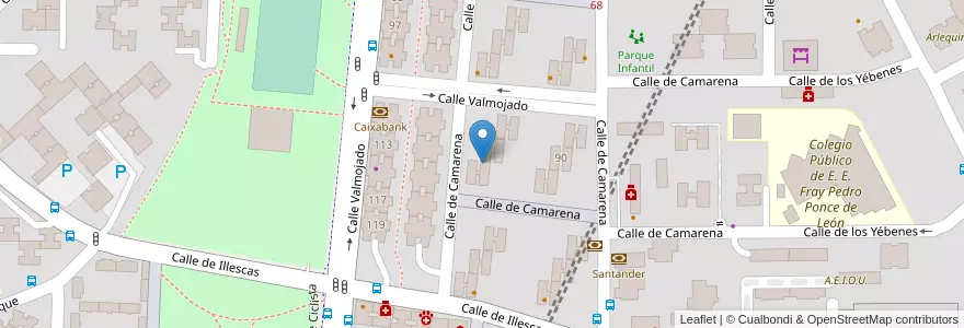 Mapa de ubicacion de Villanatal en スペイン, マドリード州, Comunidad De Madrid, Área Metropolitana De Madrid Y Corredor Del Henares, Madrid.