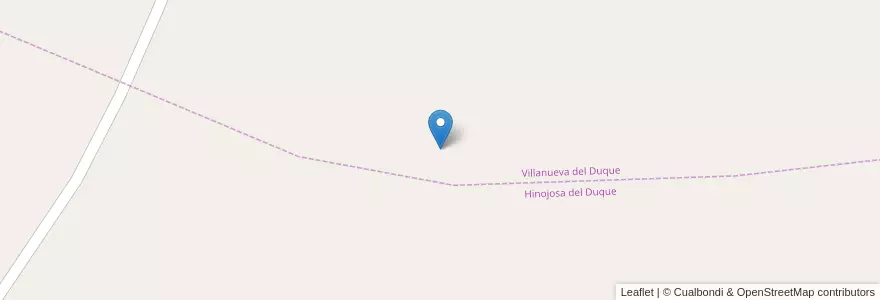 Mapa de ubicacion de Villanueva del Duque en 西班牙, 安达鲁西亚, Córdoba, Hinojosa Del Duque.