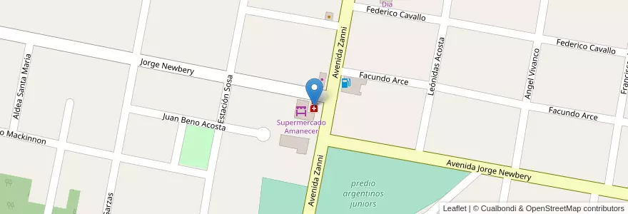 Mapa de ubicacion de Villegas en 阿根廷, 恩特雷里奥斯省, Departamento Paraná, Distrito Sauce, Paraná, Paraná.