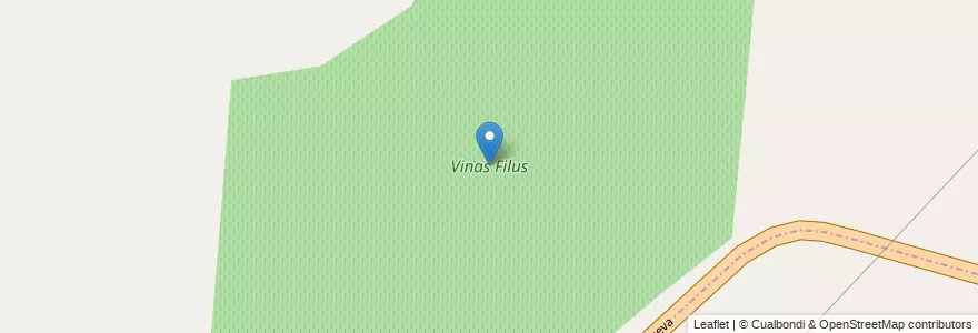 Mapa de ubicacion de Vinas Filus en アルゼンチン, チリ, メンドーサ州, Departamento Maipú, Distrito Cruz De Piedra.