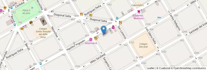 Mapa de ubicacion de Vinilo Trigav en Argentina, Buenos Aires, Partido De San Isidro, Martínez.