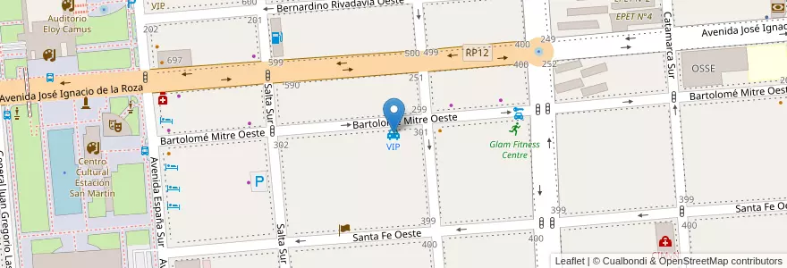 Mapa de ubicacion de VIP en Arjantin, San Juan, Şili, Capital.