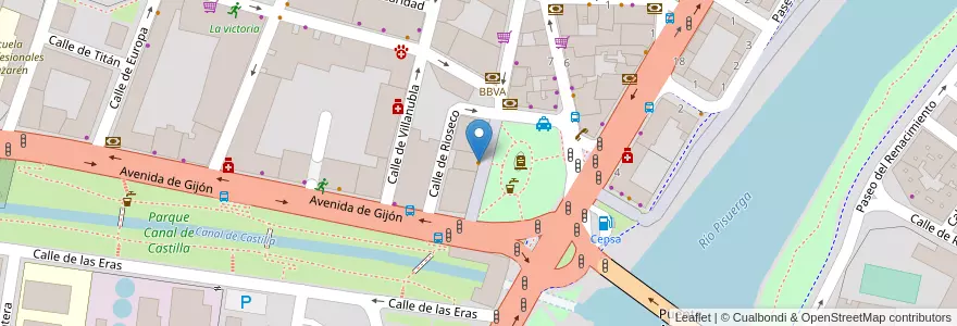Mapa de ubicacion de Vip Burguer en 스페인, Castilla Y León, Valladolid, Valladolid.