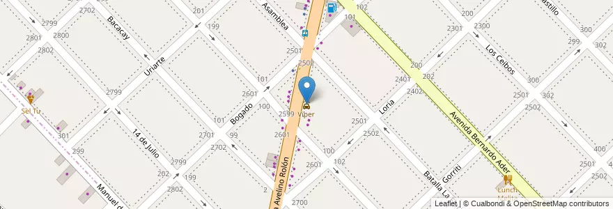 Mapa de ubicacion de Viper en Arjantin, Buenos Aires, Partido De San Isidro, Boulogne Sur Mer.