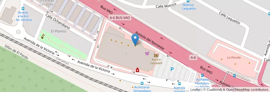 Mapa de ubicacion de Vip's en スペイン, マドリード州, Comunidad De Madrid, Área Metropolitana De Madrid Y Corredor Del Henares, Madrid.